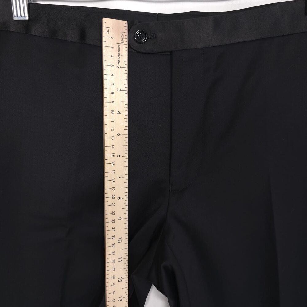INDOCHINO NEW Black Dress Pants‎ Slim Fit Flat Front Size 34x36 - Picture 6 of 13